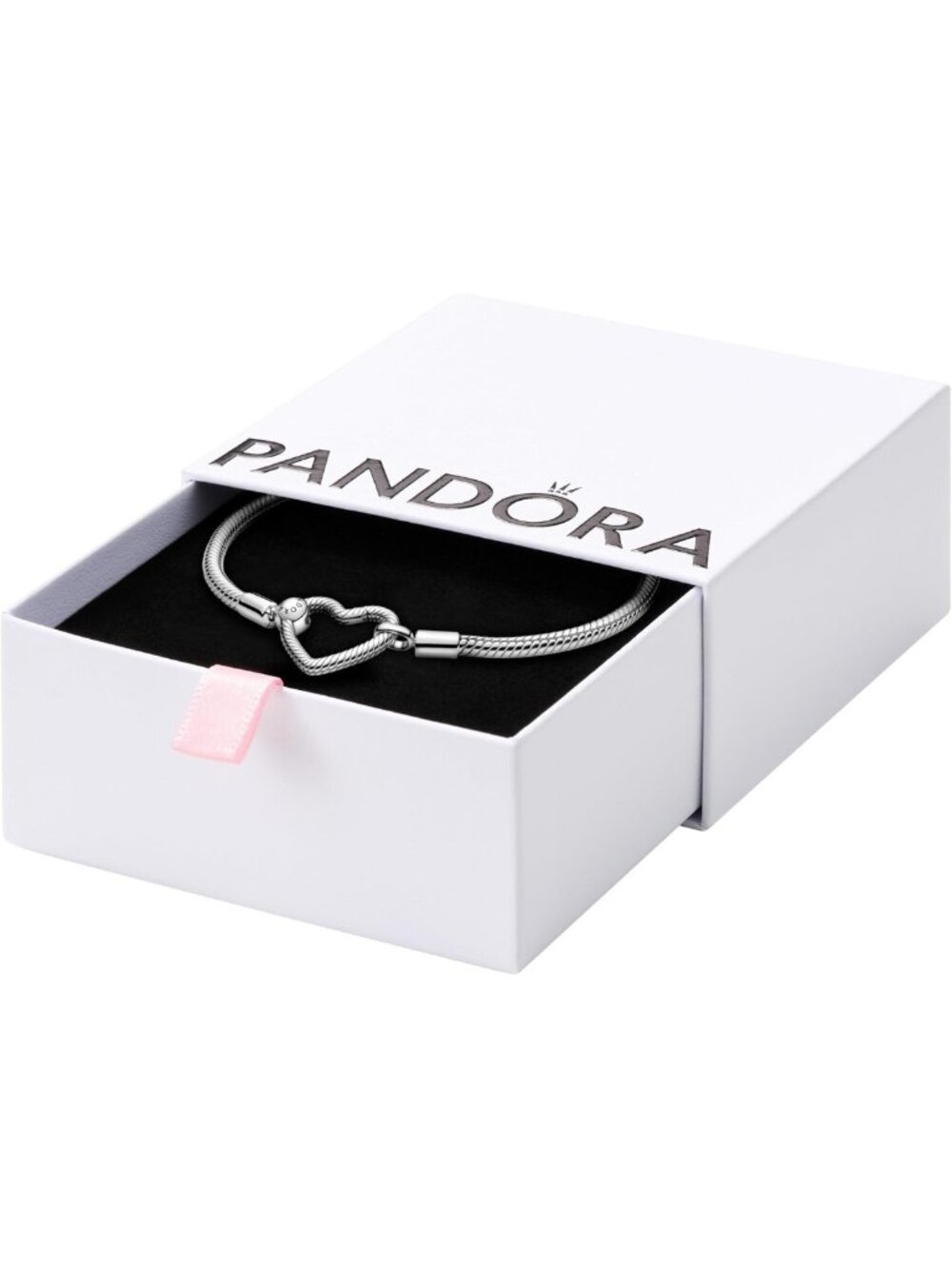 Heart Clasp Snake Chain Bracelet - Elegant Charm Jewelry for Women, Gift-Ready